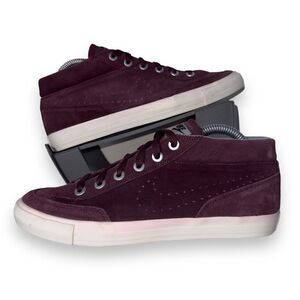 Nike Go Chukka Suede Mid Casual Shoes Burgundy 487335-600 Men's 7.5 Women's 9